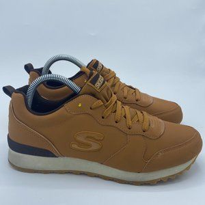 Skechers Air Cooled Memory Foam Brown Athletic Sneakers